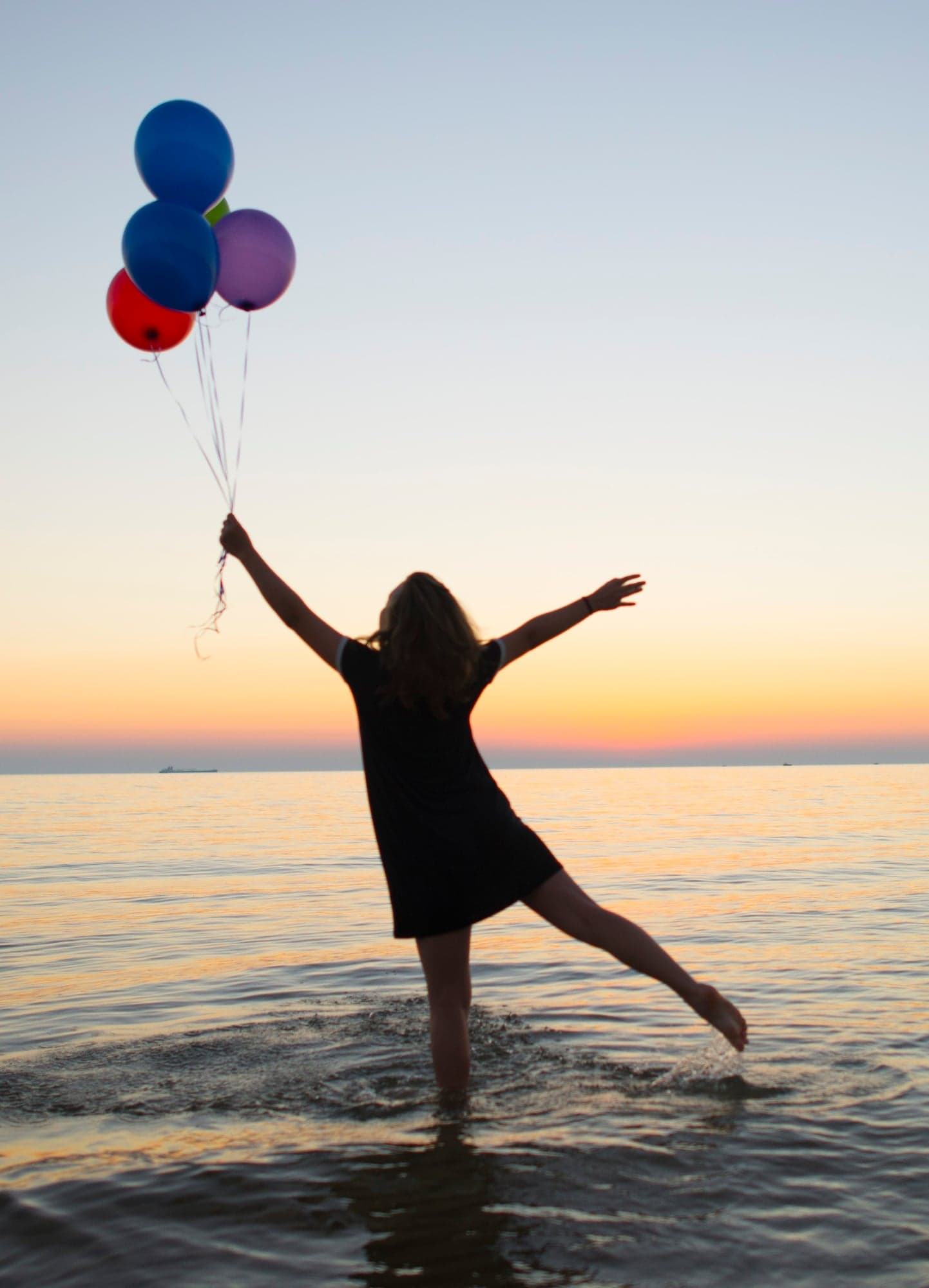 Balloons at Sunset Shore
