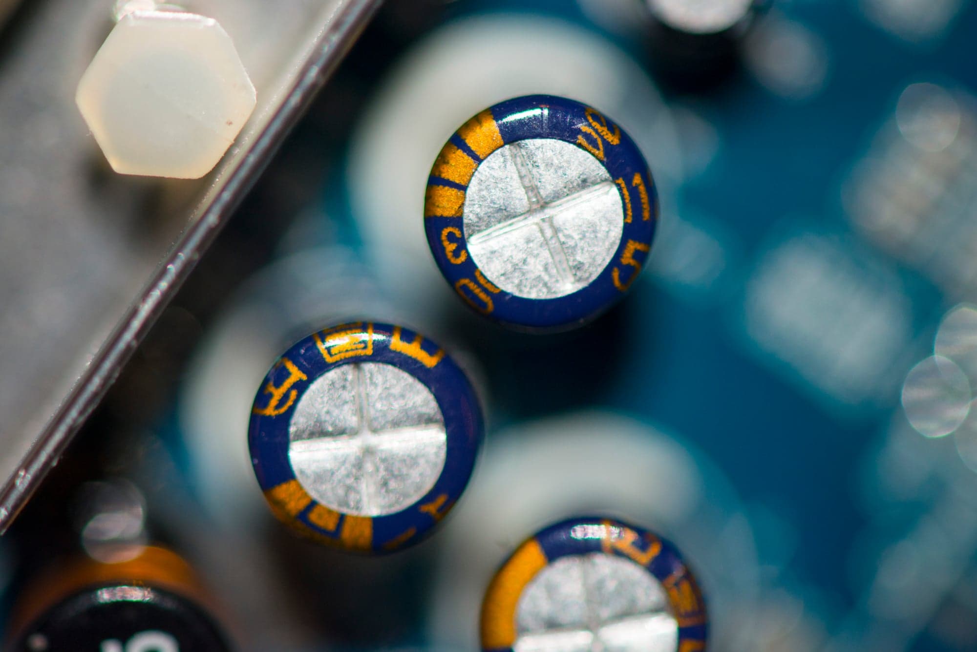 Capacitors, Close Up