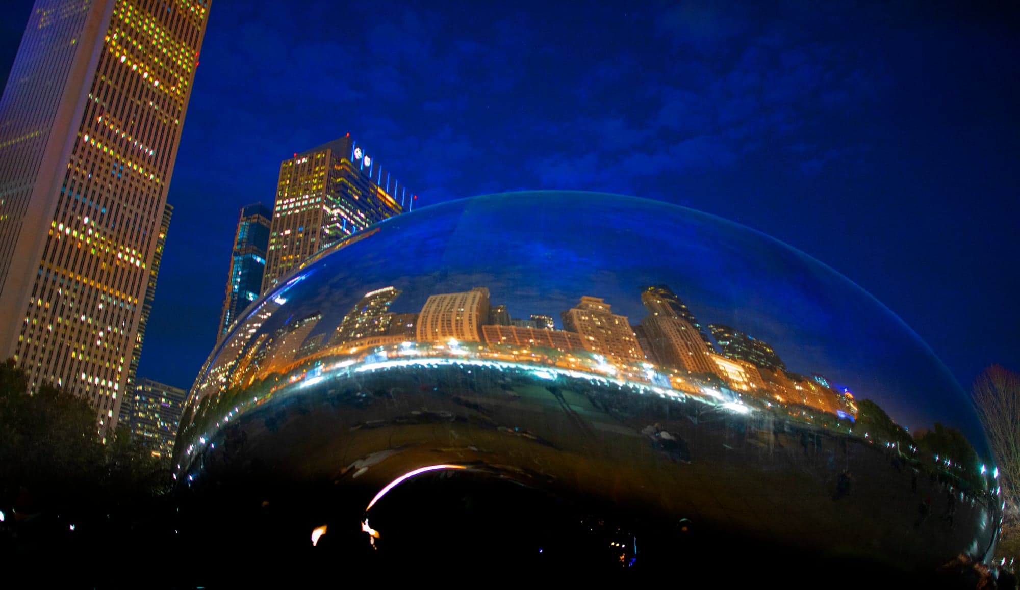 Cloud Gate, After Dark
