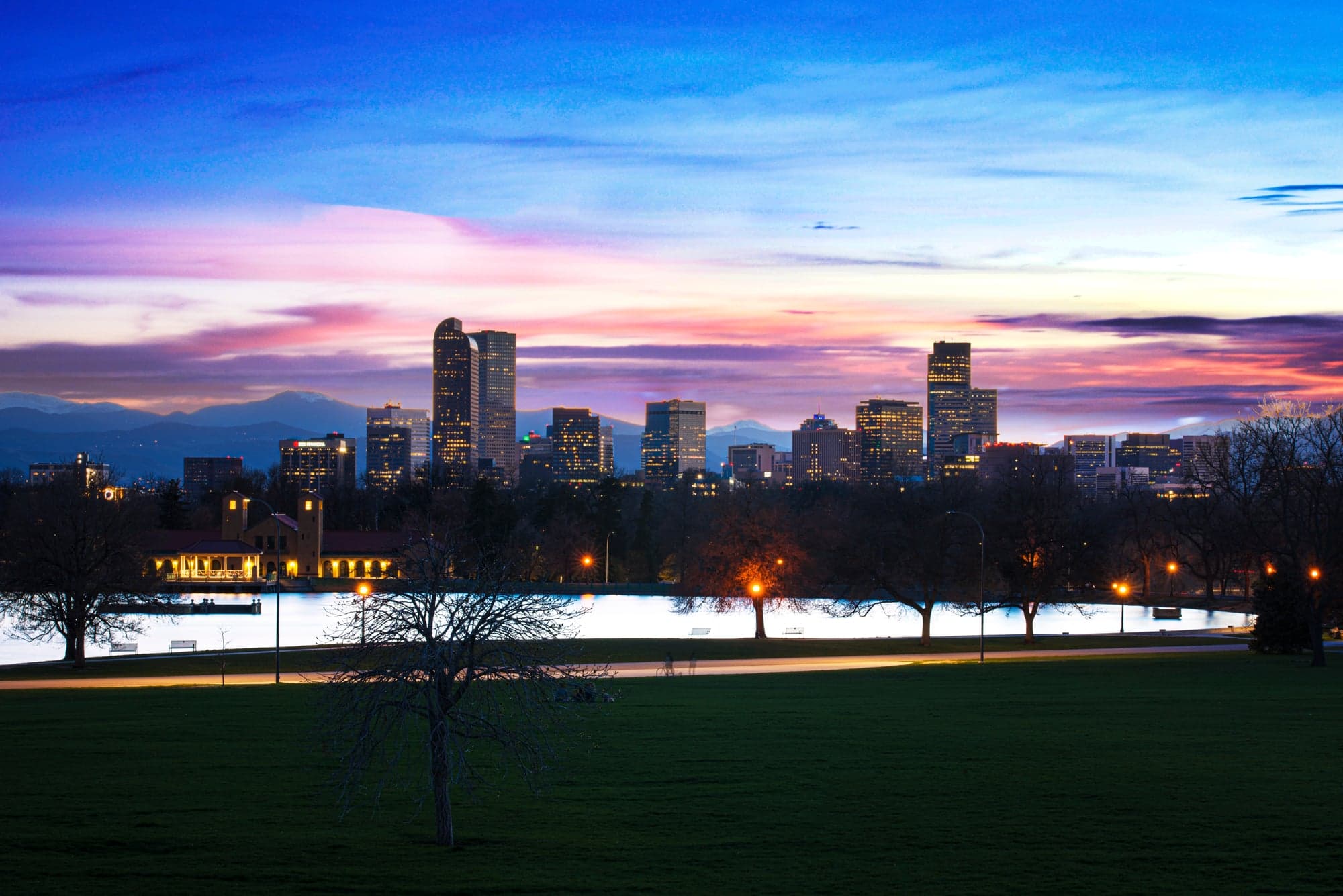 Denver Skyline at Dusk