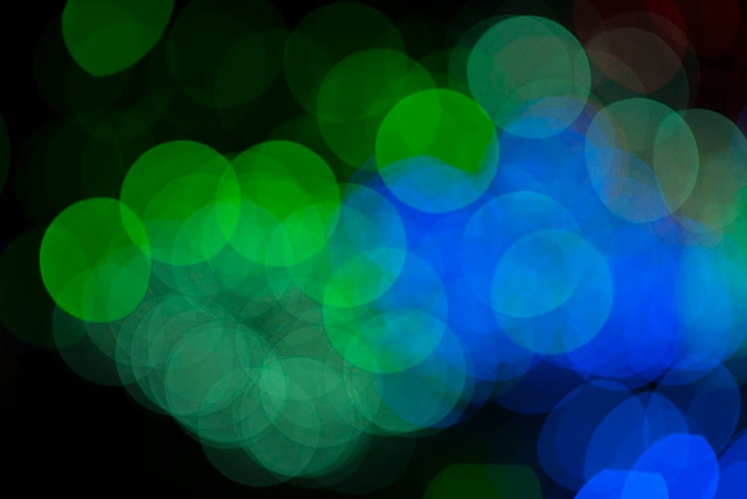 Green and Blue Bokeh