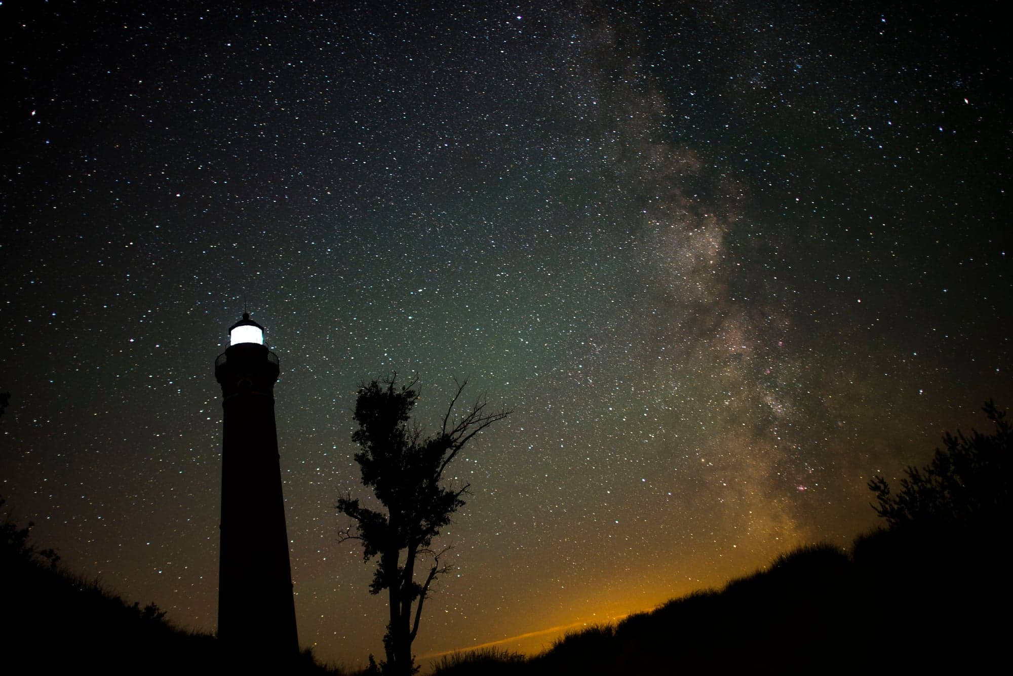Lighthouse Beneath the Milky Way
