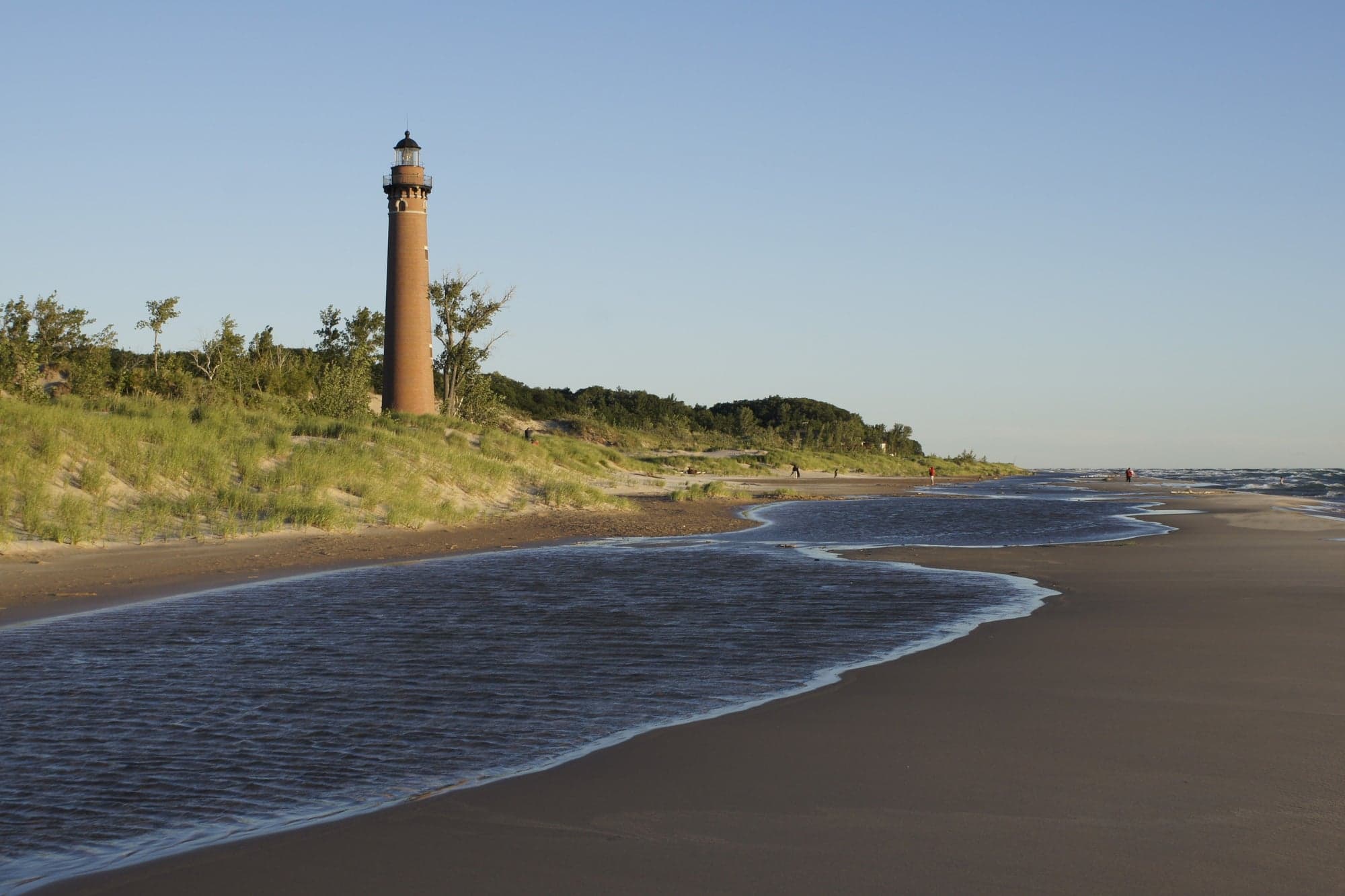 Lighthouse, Lake Michigan Shore
