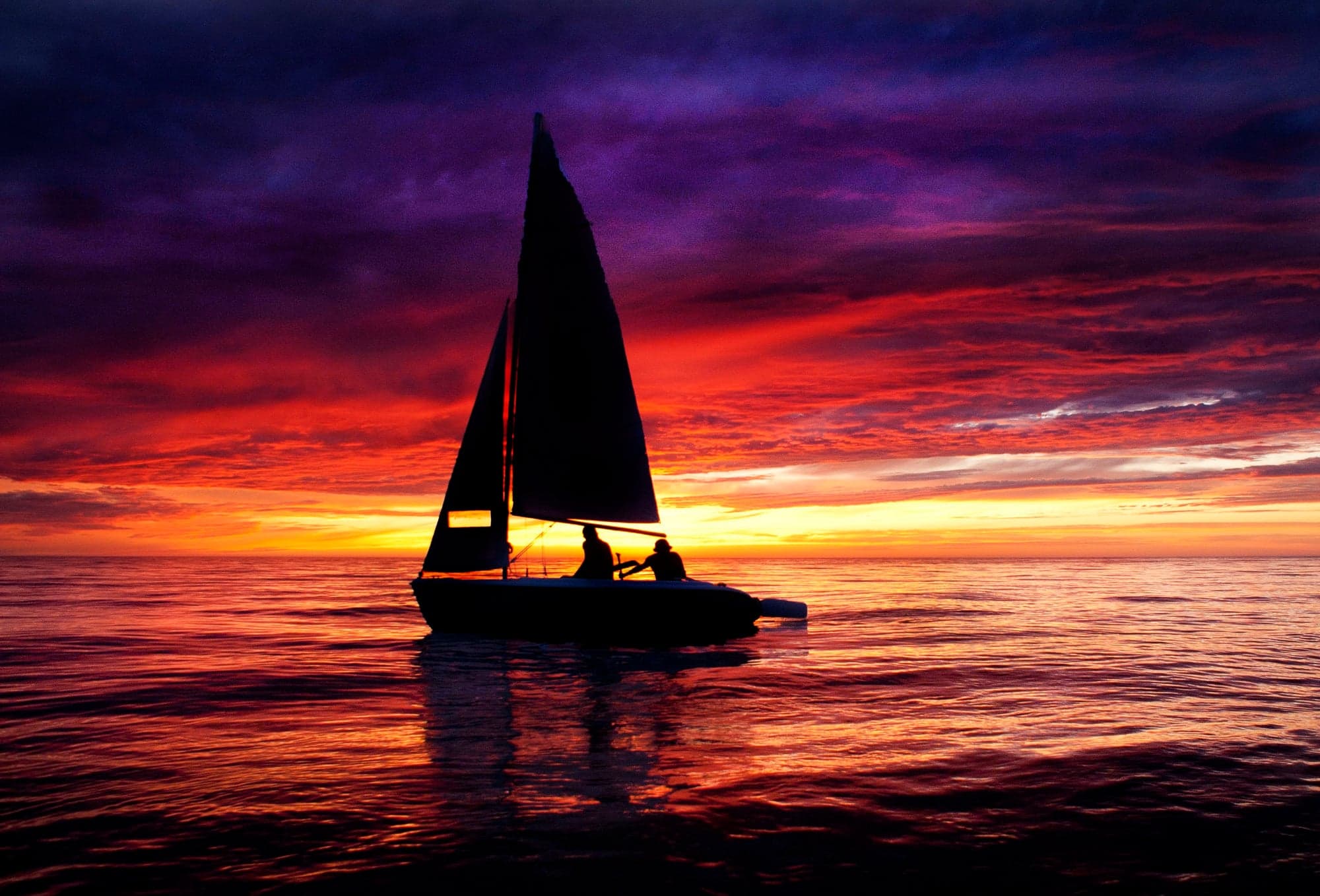 Sailboat — Burning Dusk