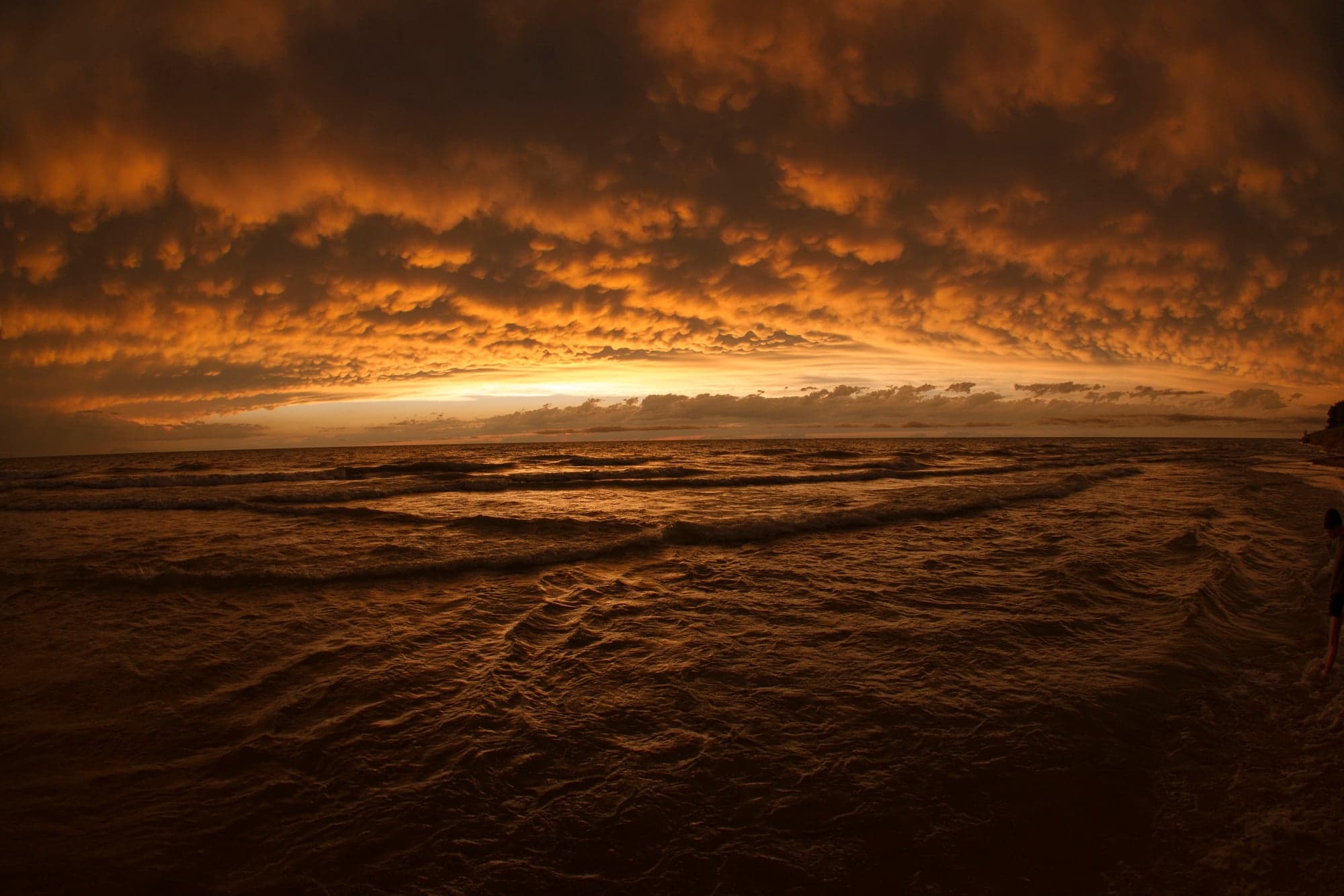 Stormy Sunset, Coastal Shore