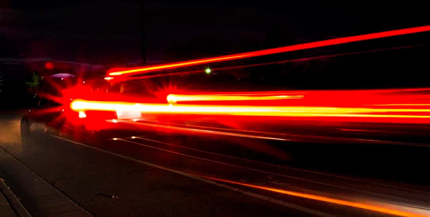 Taillight Trails, Night Road
