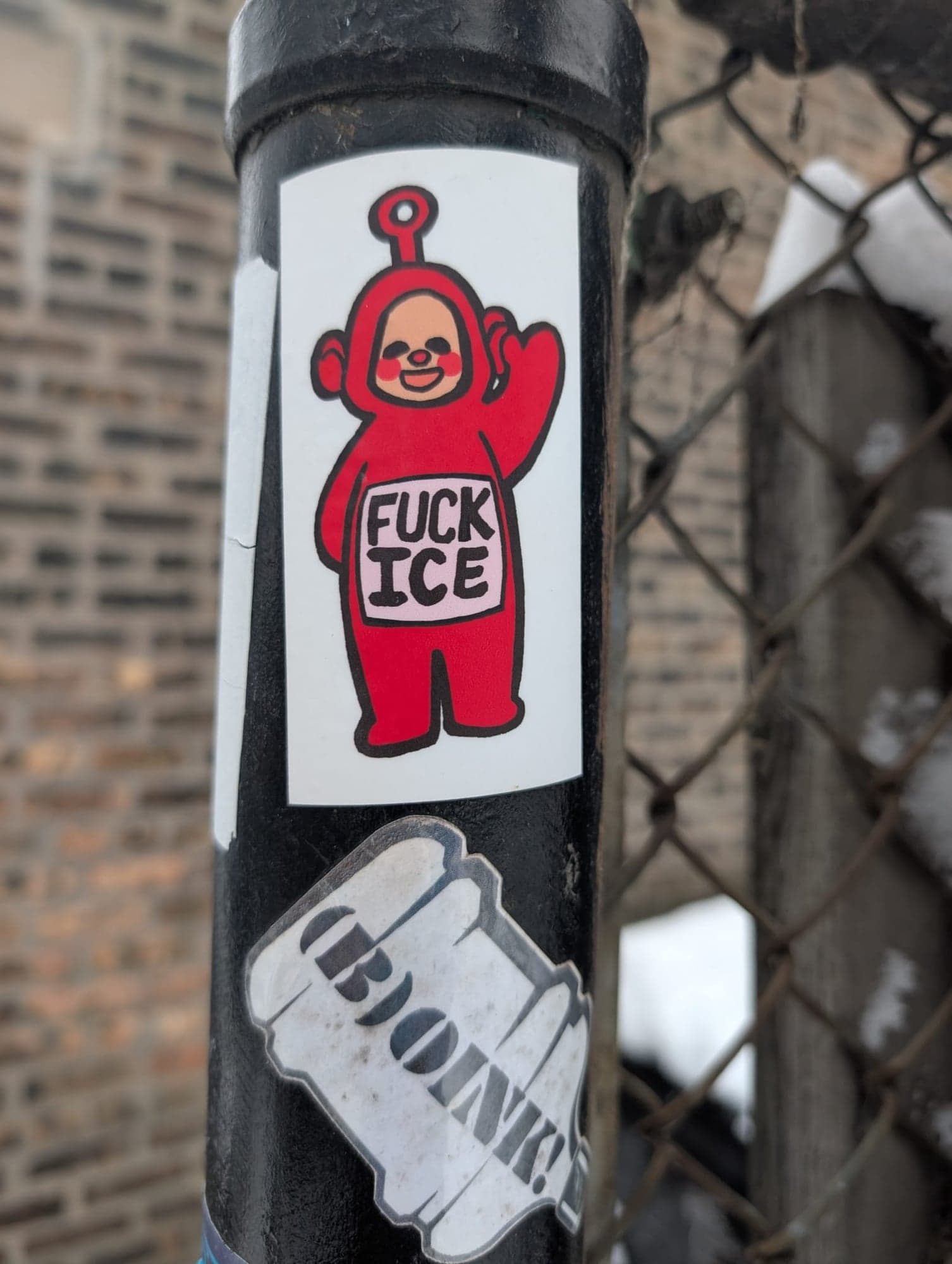 Street Stickers, Iron Post