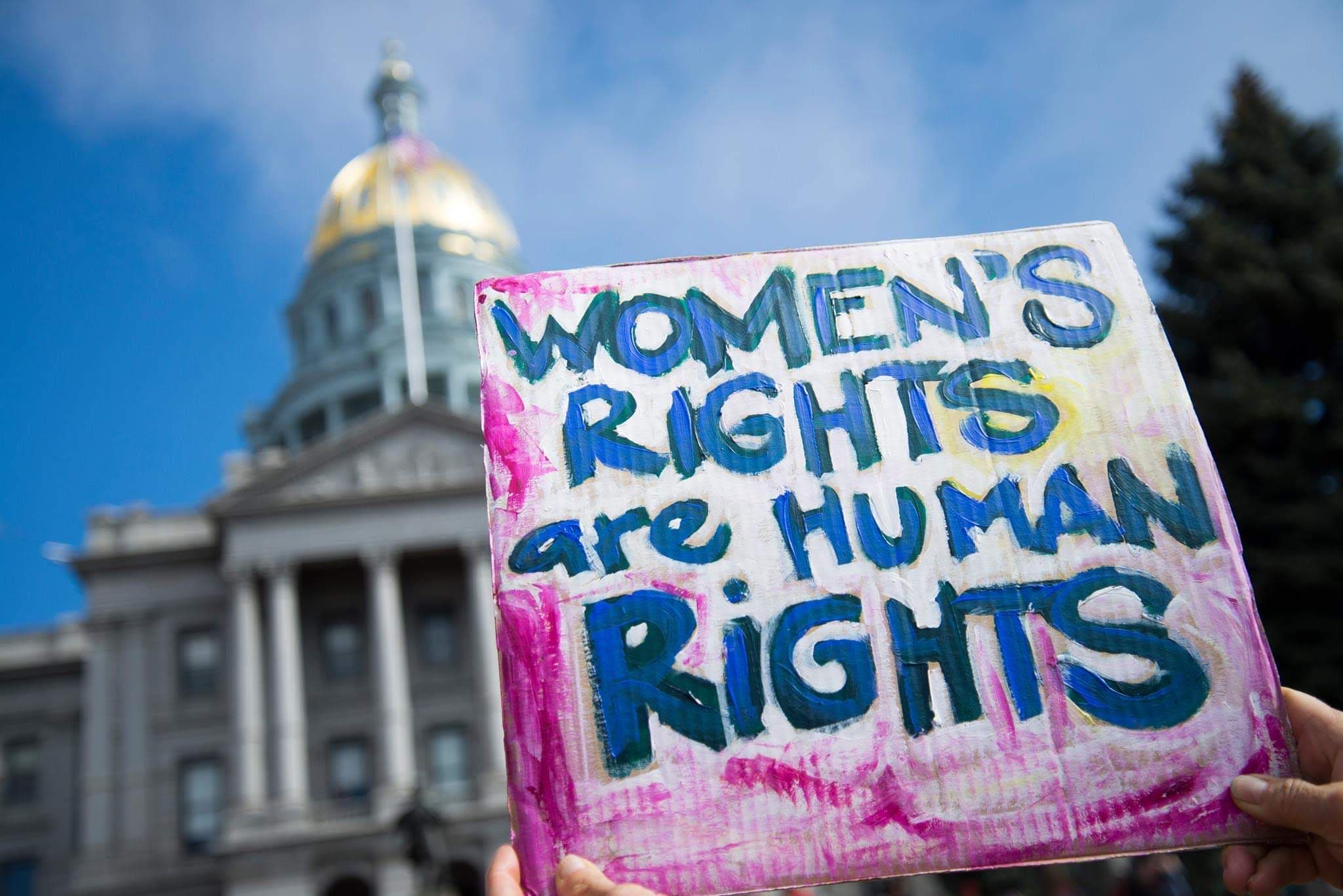 Sign at the Capitol, Blue Sky Behind